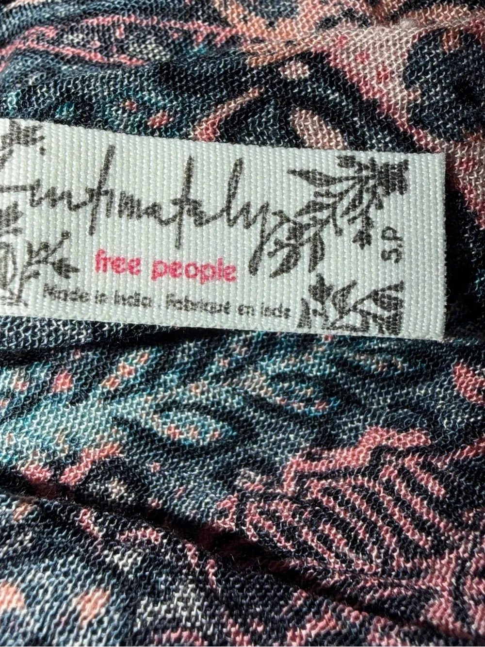 Free People Count Me In Trapeze Tunic Size Small